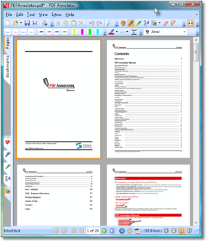 Seitenlayout - W�hlen Sie zwischen ein- und zweiseitigem Layout bei Darstellung von jeweils einer ganzen Seite, oder fortlaufender Darstellung aller Seiten. - Seitenlayout