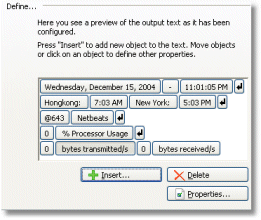 AB-Clock - Clock. Calendar. System Monitor. Alarms. More. - Variable Output Texts