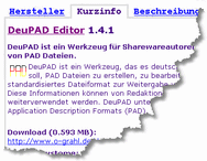 DeuPAD - PAD Werkzeuge für Softwarehersteller und -redakteure