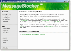 MessageBlocker™ for Microsoft® Outlook® Express - MessageBlocker™ ControlCenter