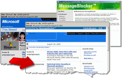 MessageBlocker™ for Microsoft® Outlook® Express - MessageBlocker™ in Aktion