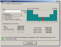 Online-Gebührenzähler - Tarifinformation