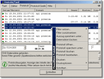 Online-Gebührenzähler - Protokoll