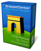SnippetCenter Information Manager - The Portal to Your Knowledge!